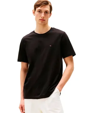 T-shirt à Manches Courtes Essential Reg Fit Solid Black L