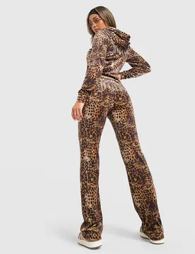 Womens Diamante Leopard Joggers - Multicolor, multicolor multicolor Donna taglia XXS - Juicy couture - FashionsVida