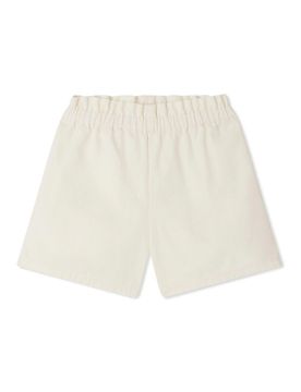 Shorti bianchi con cintura elastica