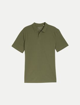 Poloshirt in Jersey-Piqué-Stoff Grün L
