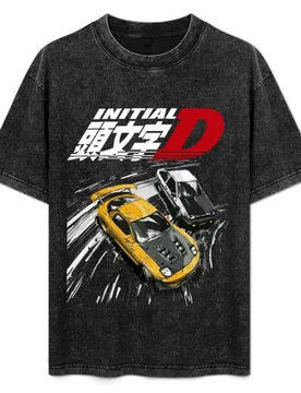 Intial D - tendem mountain drift RX7 vs AE86 T-Shirt Cool Dry Performance T-Shirt - Aliexpress - FashionsVida