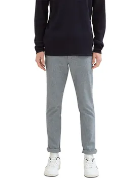 Pantaloni Chino 102051 White Navy Dobby Yarn Dye 32