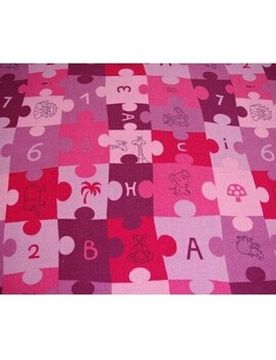 Teppiche Teppich Puzzle Lila 100x200 Cm 100x200 Cm