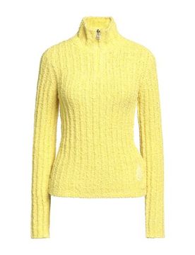 Rollkragenpullover Damen Gelb S Damen