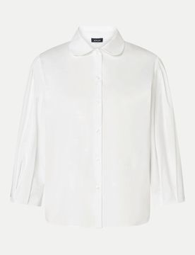 Bluse mit Bubikragen Biana Weiß 34
