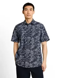 Printed slubyarn shirt male