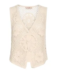 Couture-Weste Damen Cremeweiß L Damen
