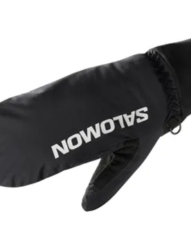 CROSS WARM MITTEN Fäustlinge Unisex DEEP BLACK S - Salomon - FashionsVida