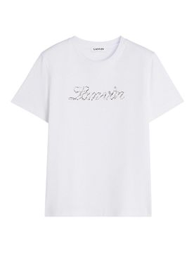 Lanvin T-shirt con logo ricamato