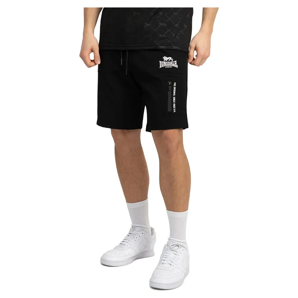 Short Havant Black / White L - Lonsdale - FashionsVida