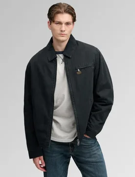 Superdry Herren Workwear Ranch Jacke Lockere Passform Black - Größe: S - 109.99 - FashionsVida