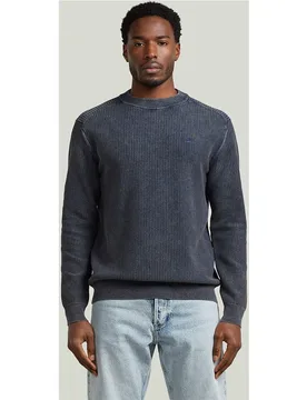 Jersey de hombre de punto con efecto lavado y corte regular - G-Star - FashionsVida