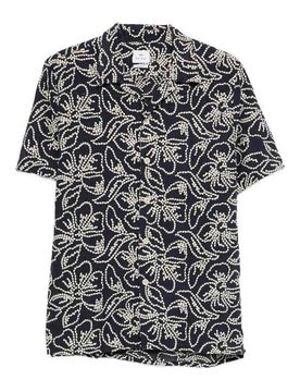 Camicia stampata in misto cotone