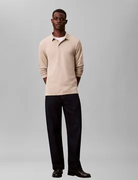 XL LS SUPIMA COTTON SOLID POLO male