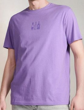 T-shirt in cotone con stampa - uva
