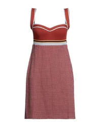 Mini-Kleid Damen Rostrot 34 Damen