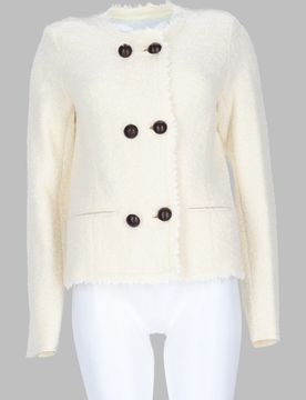 Womens Soft Bouclé Jacket in Wool-Blend with Alpaca