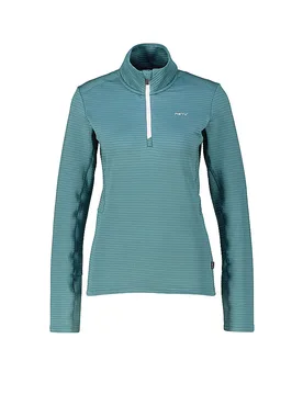 Camiseta de manga larga con cremallera para mujer Levanger Zip menta S - Meru - FashionsVida