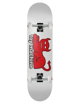 Skateboard 8.00 Devil Cat White One Size unisex
