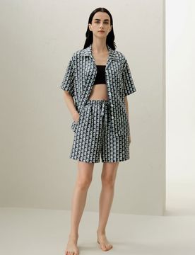 Ensemble Pyjama Manches Courtes 100% Soie M