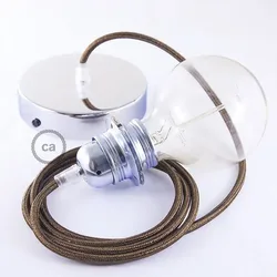 Cables Lampe Suspendue Pendel Pour Abat-jour Rl13 1 M Glittering Brown / Chrome Plated One Size