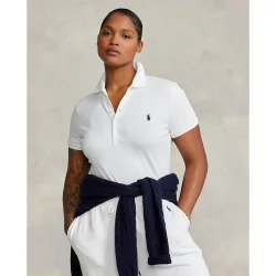 Polo de mujer liso slim Fit