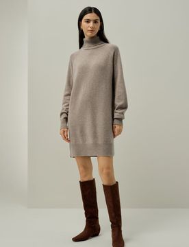 Robe Pull en Laine-Cachemire Élégante XXS