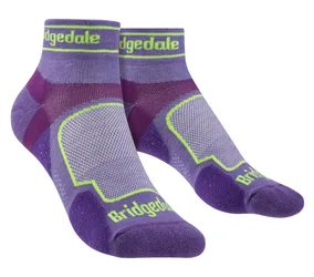 Womens Running Ultralight Sport Low Socks - Purple Nylon - Size 5-6.5 (Uk Shoe)