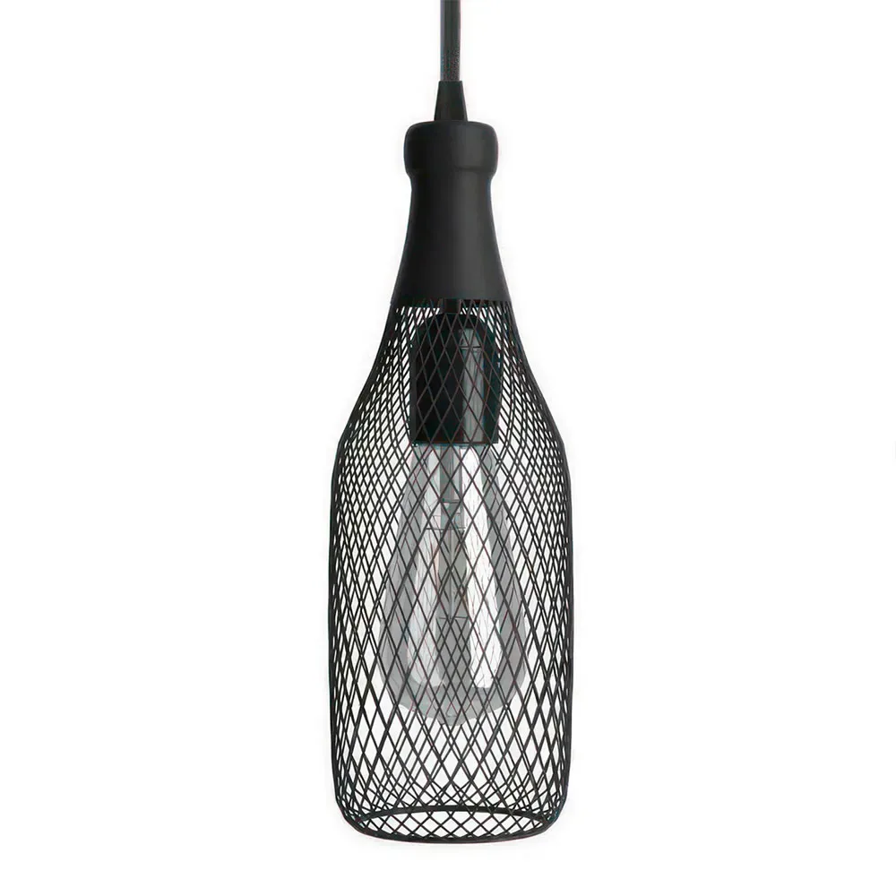 Cables Lampe Suspendue Sans Ampoule Magnum Bottle Black One Size - Creative - FashionsVida