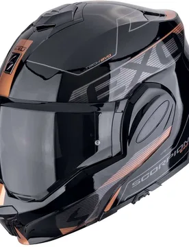 Casco Moto Modulare P/J EXO-TECH EVO TRAVELLER Nero taglia S - Scorpion - FashionsVida