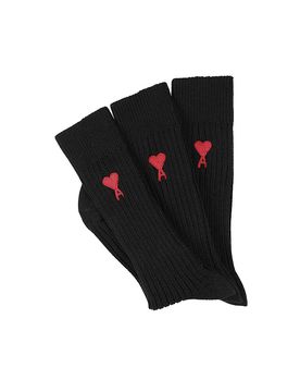 Calcetines paquete de 3 negro negro 43-46