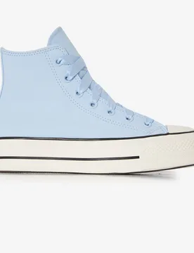 Chuck Taylor Lift Hi Double Lace bleu 39 - Converse - FashionsVida