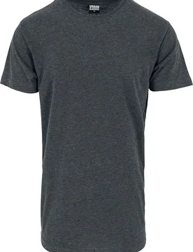 T-Shirt - Shaped Long Tee - S bis 5XL - für Männer - Größe S - charcoal - Männer - male - Urban classics - FashionsVida