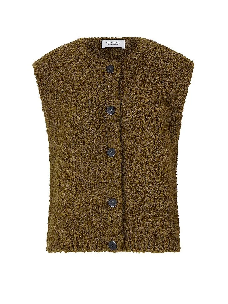 RICHROYAL Gilet olive M damen - RICHROYAL - FashionsVida