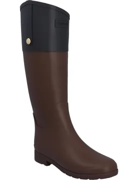 Bota de agua de mujer de caucho de caña alta bicolor - Hunter - FashionsVida