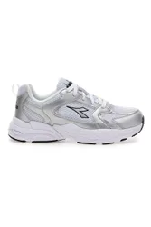 Sneaker da ragazza bianche e argento con inserti metallizzati Alley Metal GS 38