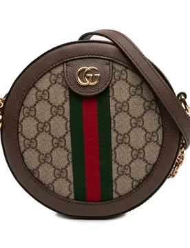 Mini GG Supreme Web Ophidia Round Crossbody - Gucci - FashionsVida