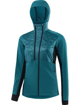 Löffler Hooded Grace Pl60 Skijacke, blau 40