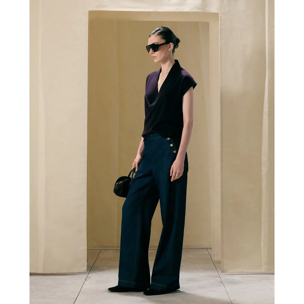 Vaquero de mujer con botones laterales - Woman El Corte Inglés - FashionsVida