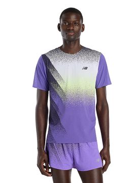 Camiseta de running para hombre Race Day Ultra Light Printed morado M