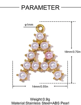 Pcs/Lot Stainless Steel Alphabet A-Z Necklace Pendant Imitation Pearl Charms 26 Alphabet Pendant For Women Jewelry Wholesale - Aliexpress - FashionsVida