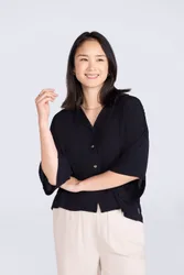 Petra Womens Crinkle Shirt - Black - Black - Size: 14