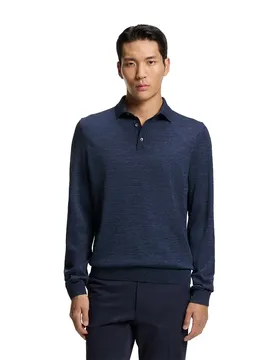 Polo A Maniche Lunghe Lancione 1023919 01 Bright Blue L