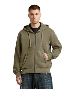 Felpa Con Zip D30718-d969 Dark Khaki Gd L