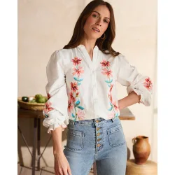 Camisa bordado de mujer