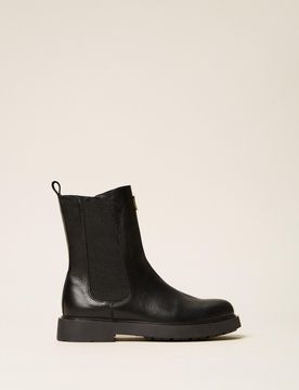Twinset Bottines Chelsea en cuir