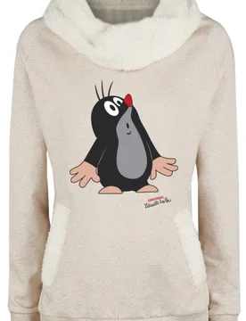 Sweatshirt - S bis L - für Damen - Größe M - beige - EMP exklusives Merchandise! - Frauen - female - Der kleine Maulwurf - FashionsVida