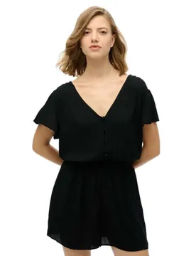 Combinaison à Manches Courtes Printed Black L