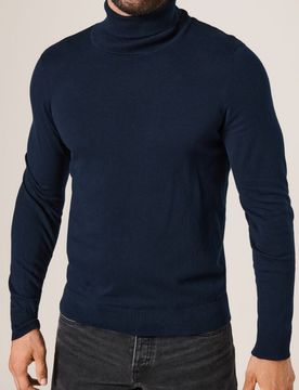 Maglione dolcevita - blu scuro