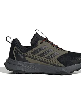 Terrex Tracefinder 2 Climaproof Trail Running Shoes Olive Strata / Core Black / Semi Impact Orange UK 11 Men - Adidas - FashionsVida